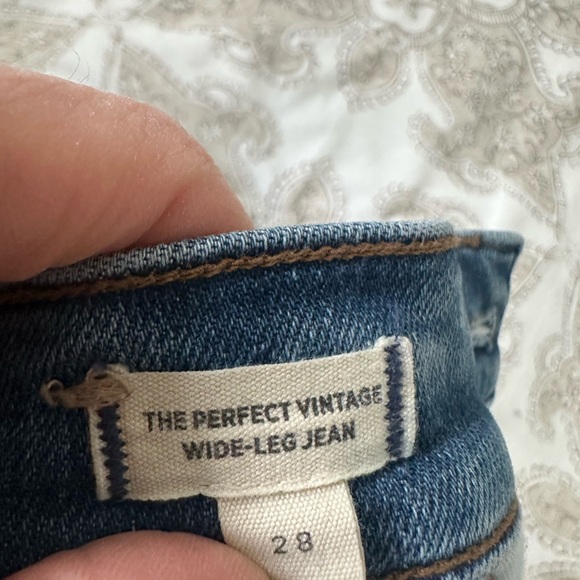 Madewell Wide-Leg Jeans in Medium Blue Denim - Picture 3 of 5